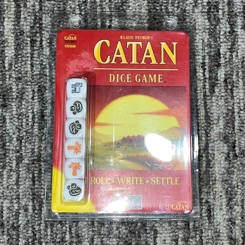Klaus Teubers Catan Dice Game Standard Edition Roll Write Settle Mayfair Games‎